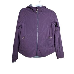Athleta Girl Comfy Jacket- Size XL 14 Purple Lined